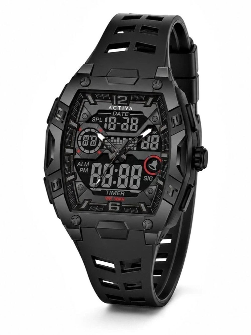ACW8131-004 - Activa Venzis X Invicta Digital Men's Watch - 50mm, Black